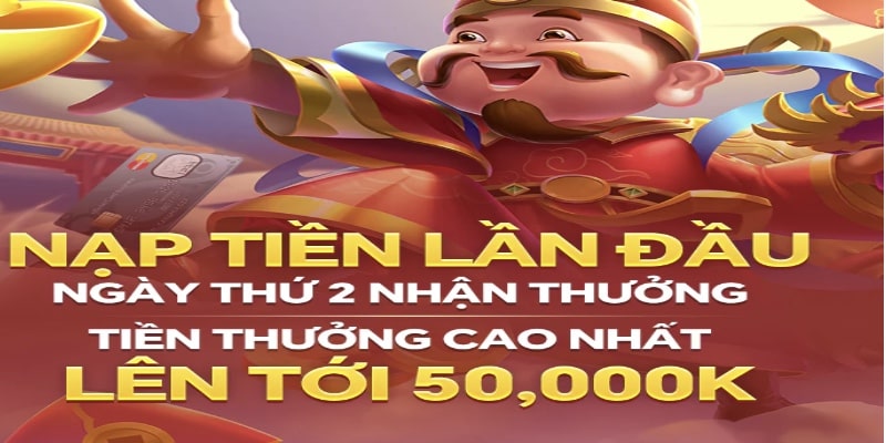 Khuyến mãi nạp đầu liên tục lên đến 50k